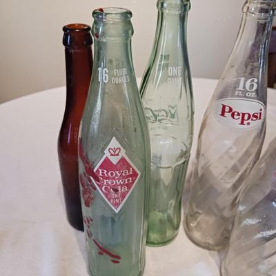 PEPSI, COKE, RC AND OTHER GLASS BOTTLES
