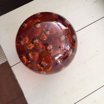 Small glass Paper Weight 