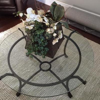 Iron & Glass Coffee Table 