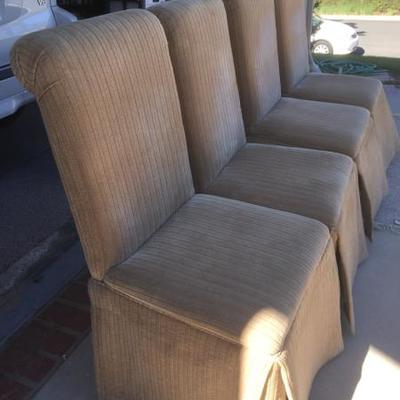 Set of 4 Upholstered Dinning Chairs 