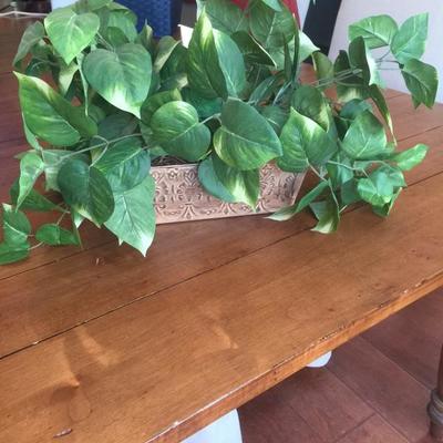 Lot of 2 small Decorative Faux Plants 