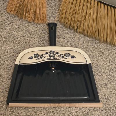Full Size Broom, Mini Broom, and Metal Dust Pan