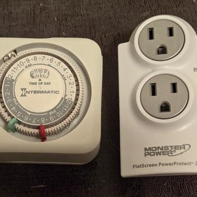 Light Timer and Monster Power Outlet Plug In