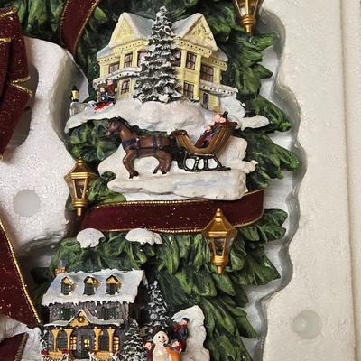 Thomas Kinkade Electric Wreath