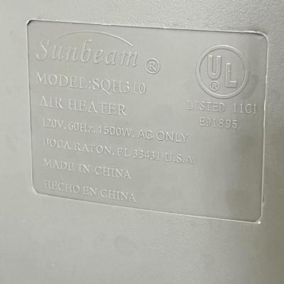 SUNBEAM ~ Quartz Heater With Adjustable Thermostat