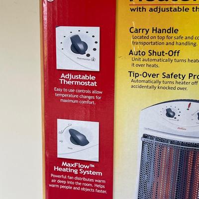 SUNBEAM ~ Quartz Heater With Adjustable Thermostat
