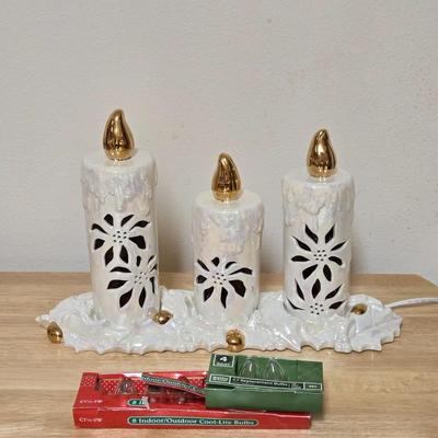 Vintage Ceramic Electric Candles