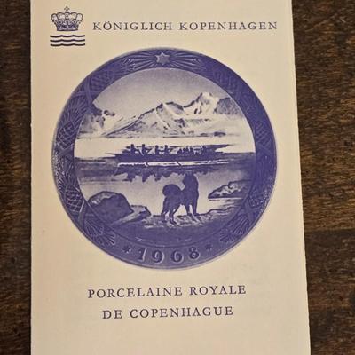 1968 KÃ¶niglich Kopenhagen Porcelain Plate