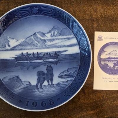 1968 KÃ¶niglich Kopenhagen Porcelain Plate