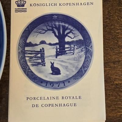 1971 KÃ¶niglich Kopenhagen Porcelain Plate