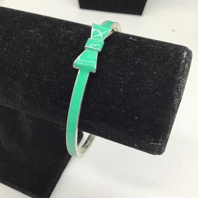 Mint green bracelet with bow