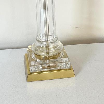 Pair (2) Glass Table Lamps