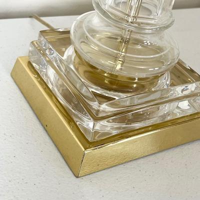 Pair (2) Glass Table Lamps