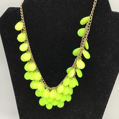 Neon yellow necklace