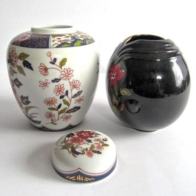 Vintage Japan Ginger Jar and Vase