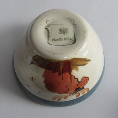 Cute North Pole Moose Kitchen Mixing Bowl