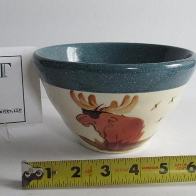Cute North Pole Moose Kitchen Mixing Bowl