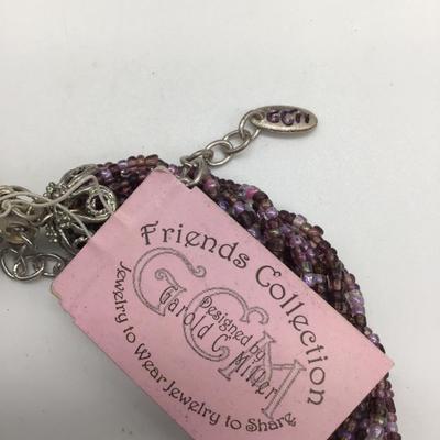 Friends collection purple beaded Necklace