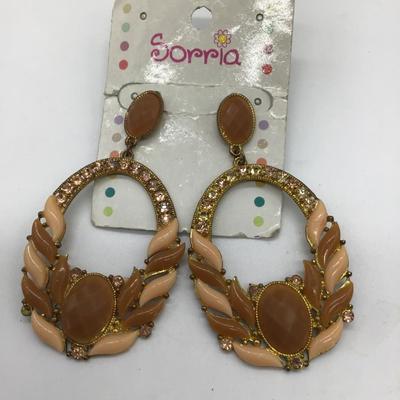 Sorria bronze toned earrings