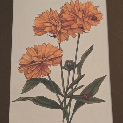 Linda Holt Ayriss 'Ladybugs on Marigold' Print