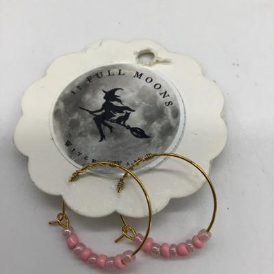 Small hoop design earrings