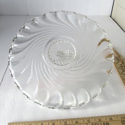 Vintage Imperial Glass Colony Center Handled Tray
