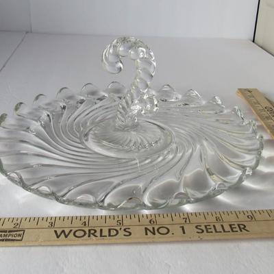 Vintage Imperial Glass Colony Center Handled Tray