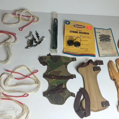 Compound Bow accessories. - Strings - string silencer - Arrow tips - guards and more