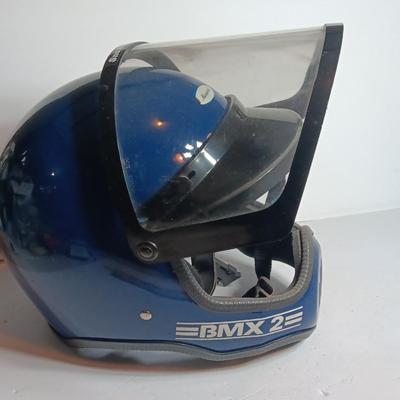 BMX Helmet Aircraft quality hand laminated fiberglass with shield