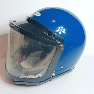 BMX Helmet Aircraft quality hand laminated fiberglass with shield