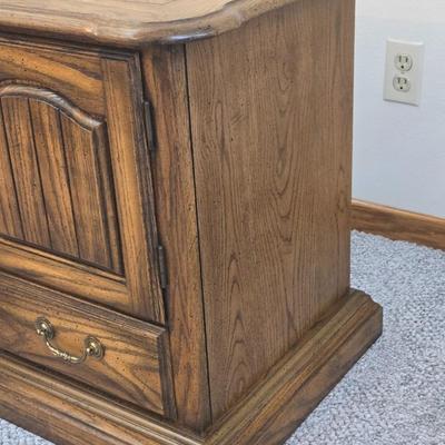 Wood Side Table Cabinet #2