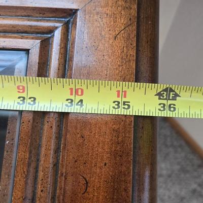 Beveled Glass and Wood Curio Cabinet