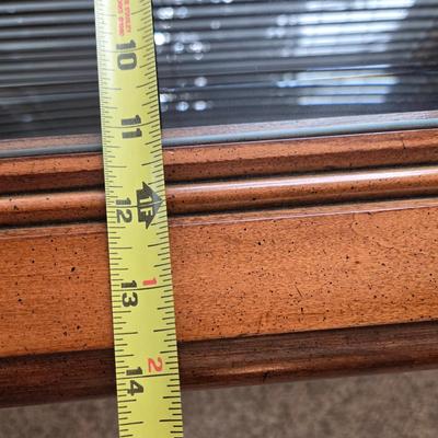 Beveled Glass and Wood Curio Cabinet