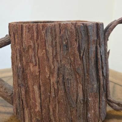 Wood Watering Can Deco