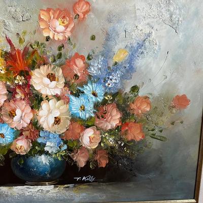 SIGNED FLORAL PAINTING