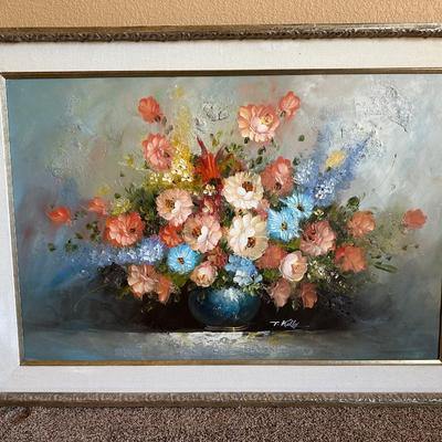 SIGNED FLORAL PAINTING