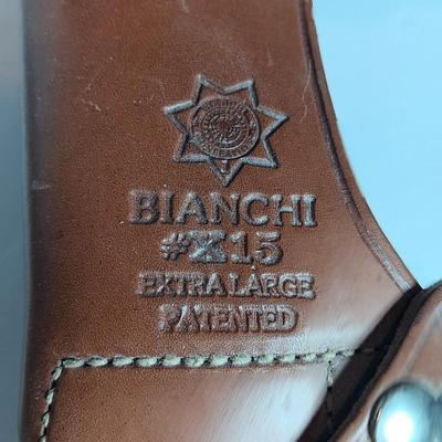 Vintage Bianchi #X15 Extra Large genuine leather holster