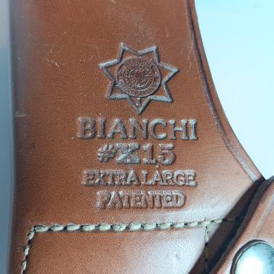 Vintage Bianchi #X15 Extra Large genuine leather holster