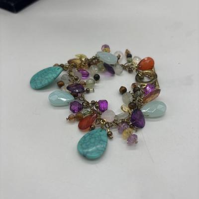 Colorful charm bracelet