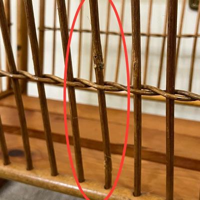 Vtg. Solid Wood Baby Doll Rocking Cradle ~ *Read Details