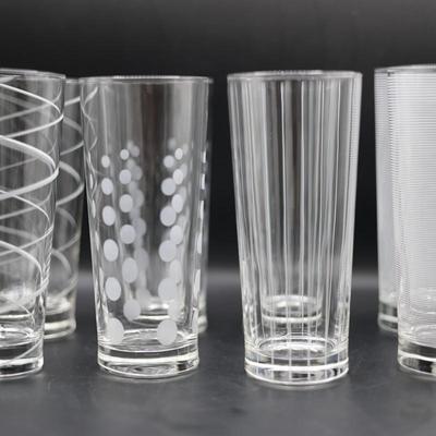 MIKASA Tall Glass Set of Eleven (11)