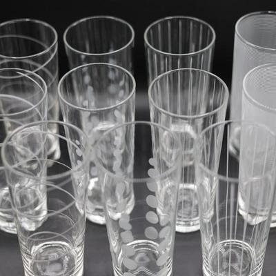MIKASA Tall Glass Set of Eleven (11)