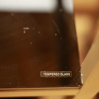Metal and Tempered Glass Shelves (2)