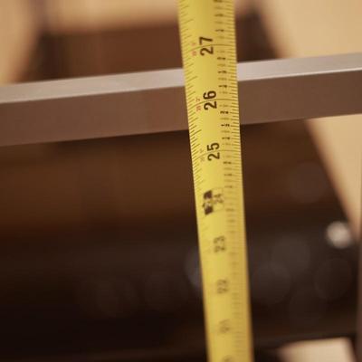 Metal and Tempered Glass Shelves (2)