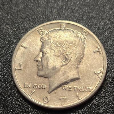 Fifty Cent Coins and 2 Buffalo Nickles