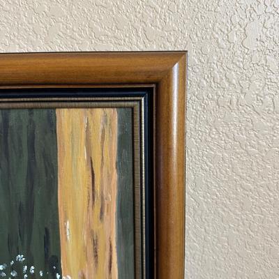 SIGNED FLORAL PAINTING BY E.K.K. 4 â€˜75