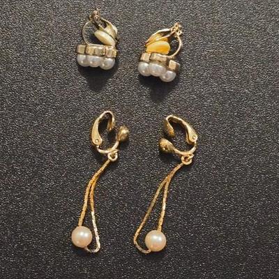 (4) Clip On Earrings