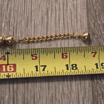 Gold Bead Napier Necklace