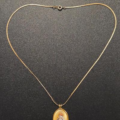 REED AND BARTON The First Christmas Pendant Necklace