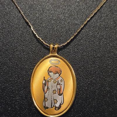 REED AND BARTON The First Christmas Pendant Necklace